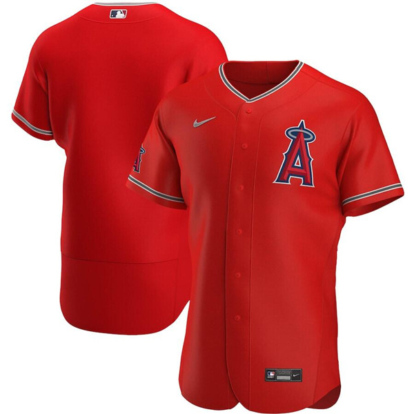 Men's Los Angeles Angels Blank Red Team Logo Flex Base Stitched Jersey Men's Los Angeles Angels Blank Red Team Logo Flex Base Stitched Jersey